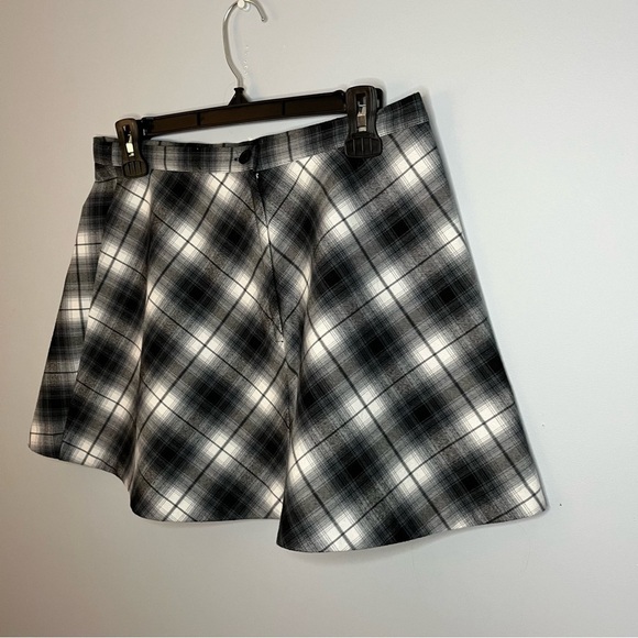Urban Outfitters Silence + Noise Maxwell Blue Plaid A-Line Mini Skirt Size 10 - Picture 12 of 15